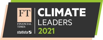 Banner for Financial Times Climate Leaders List 2021 in association with Statista